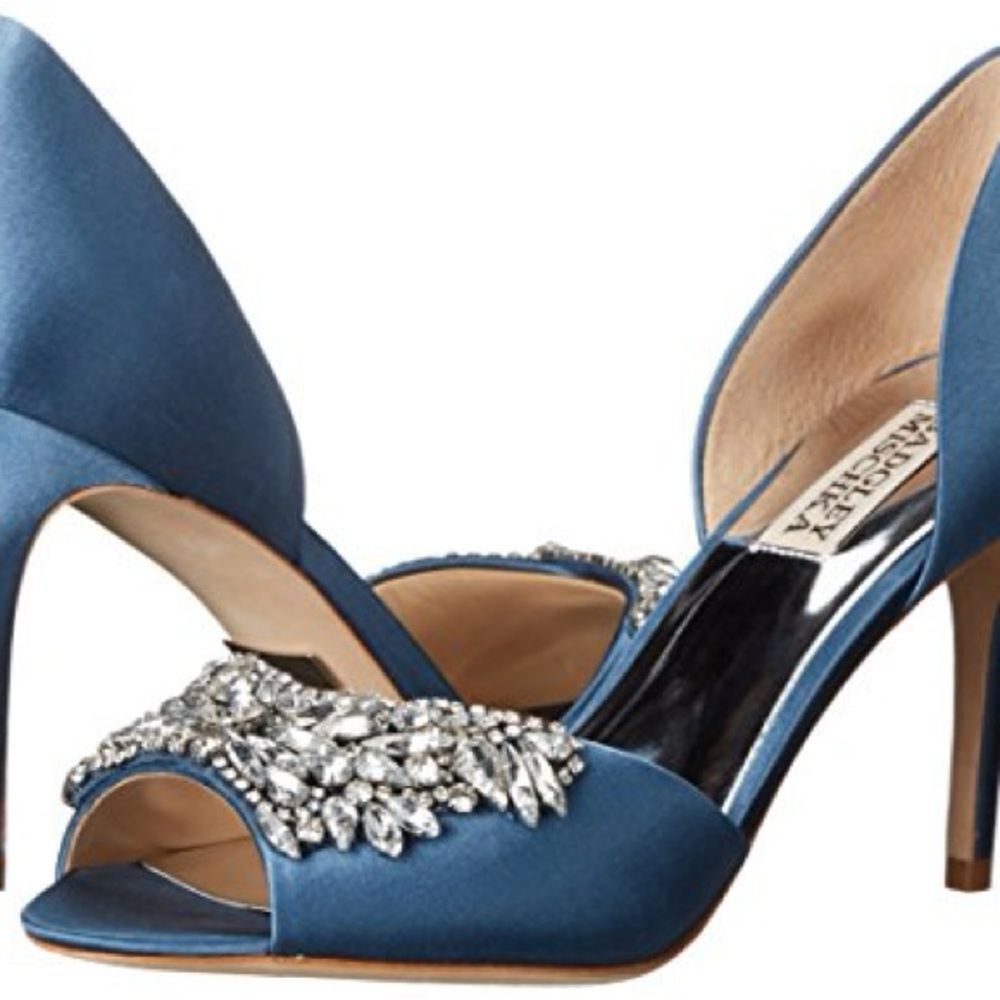 Badgley Mischka Candance, Stormy Blue Shoes - Picture 3 of 7